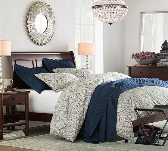 Mackenna Paisley Duvet Cover & Sham - Blue
