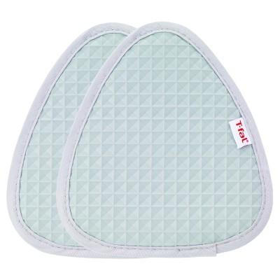 2pk Gray Waffle Silicone Pot Holder (7.5"x8.25")- T-Fal