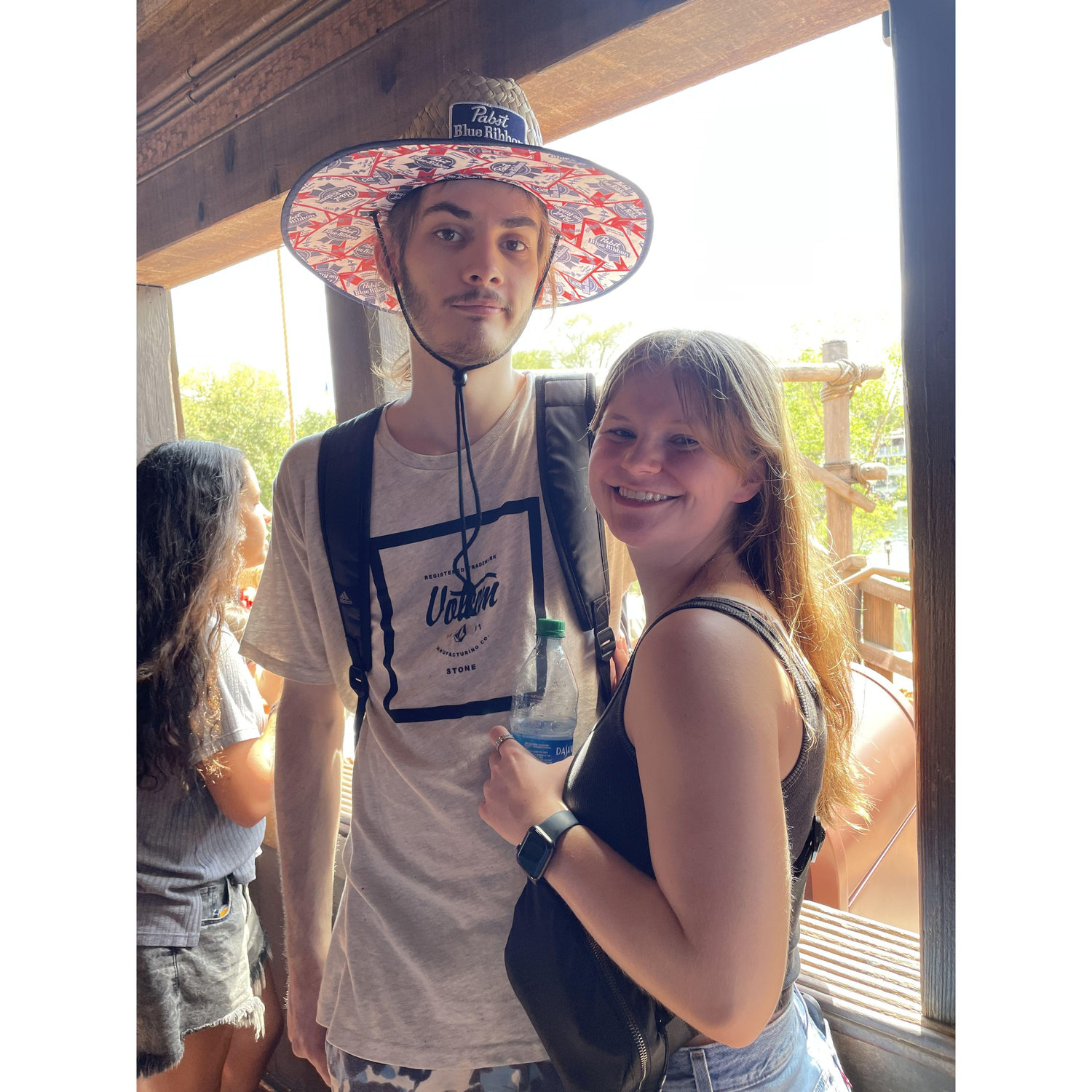 His first time to Florida and Disneyworld ... he did not enjoy how hot or packed the parks were