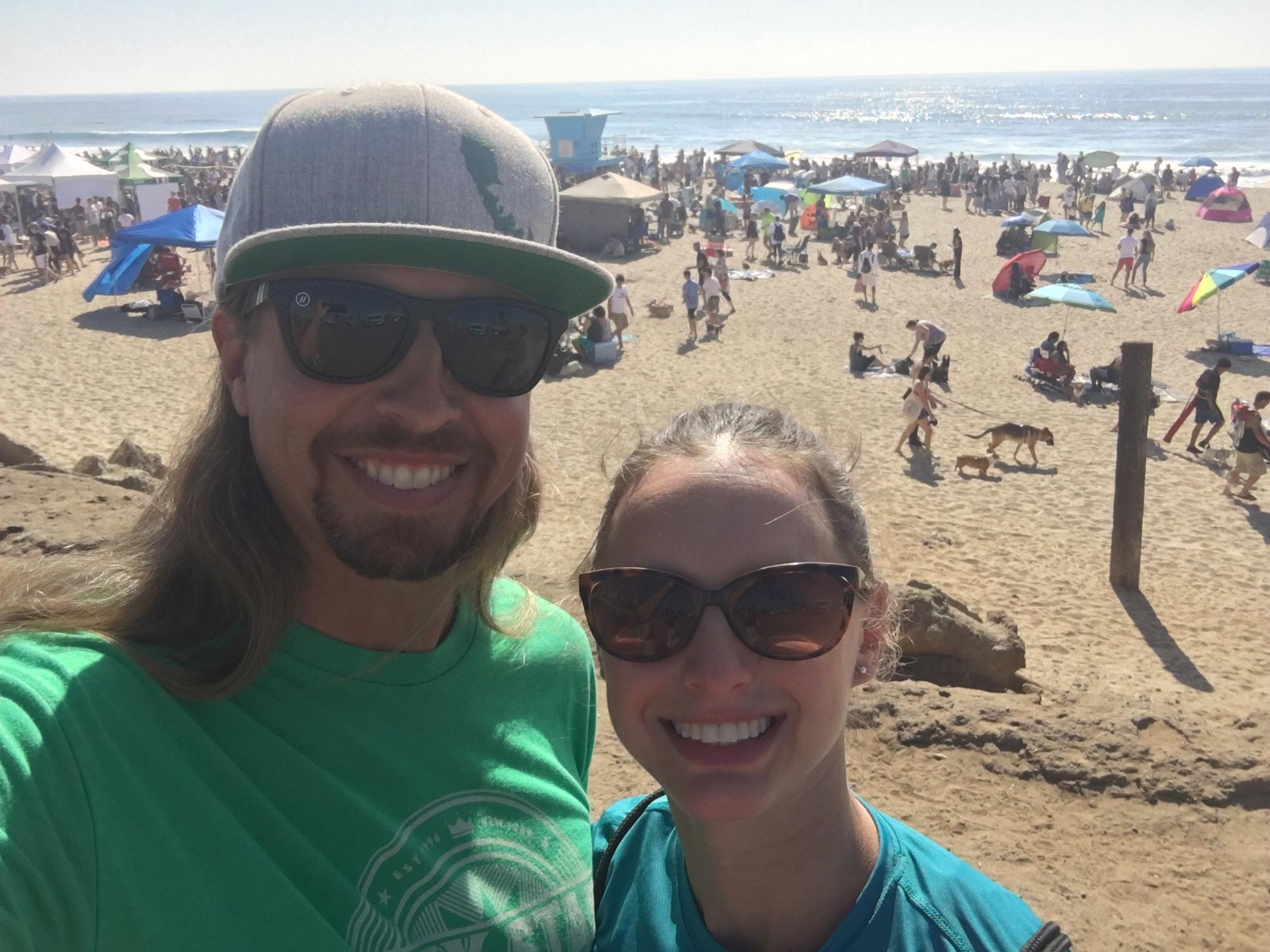 Corgi Beach Day Huntington