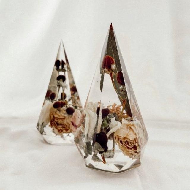 Custom Ring Holder with Dried Flowers Only | Resin Ring Holder | Bridal Bouquet Preservation | Wedding Floral Preservation