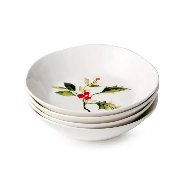 Certified International 40oz Holly and Vines Dinner Bowls