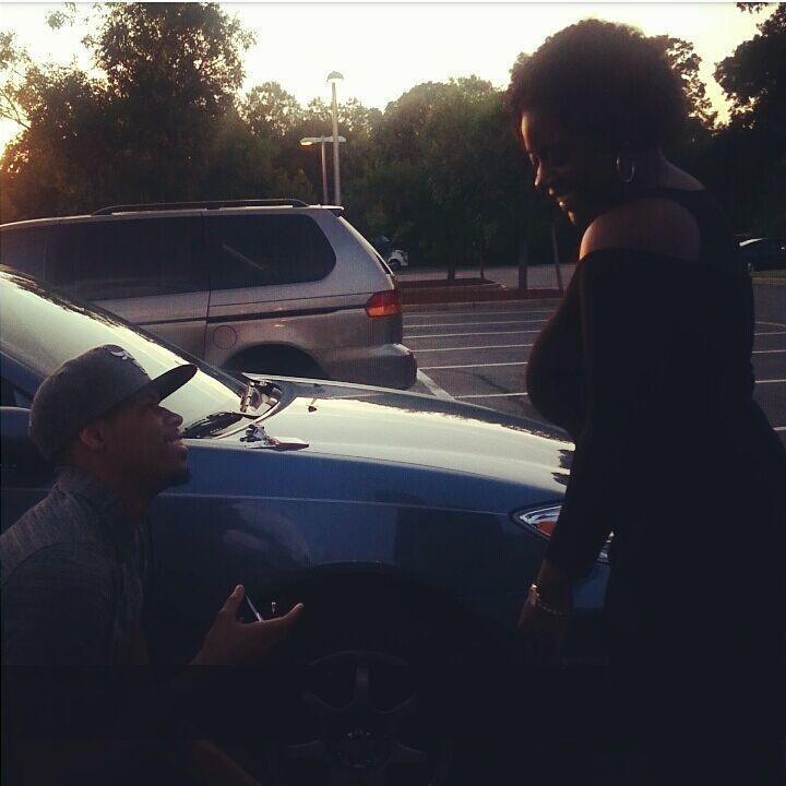 The day my fiancé asked me to be his wife.