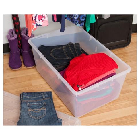 IRIS Buckle Down Plastic Storage Bin