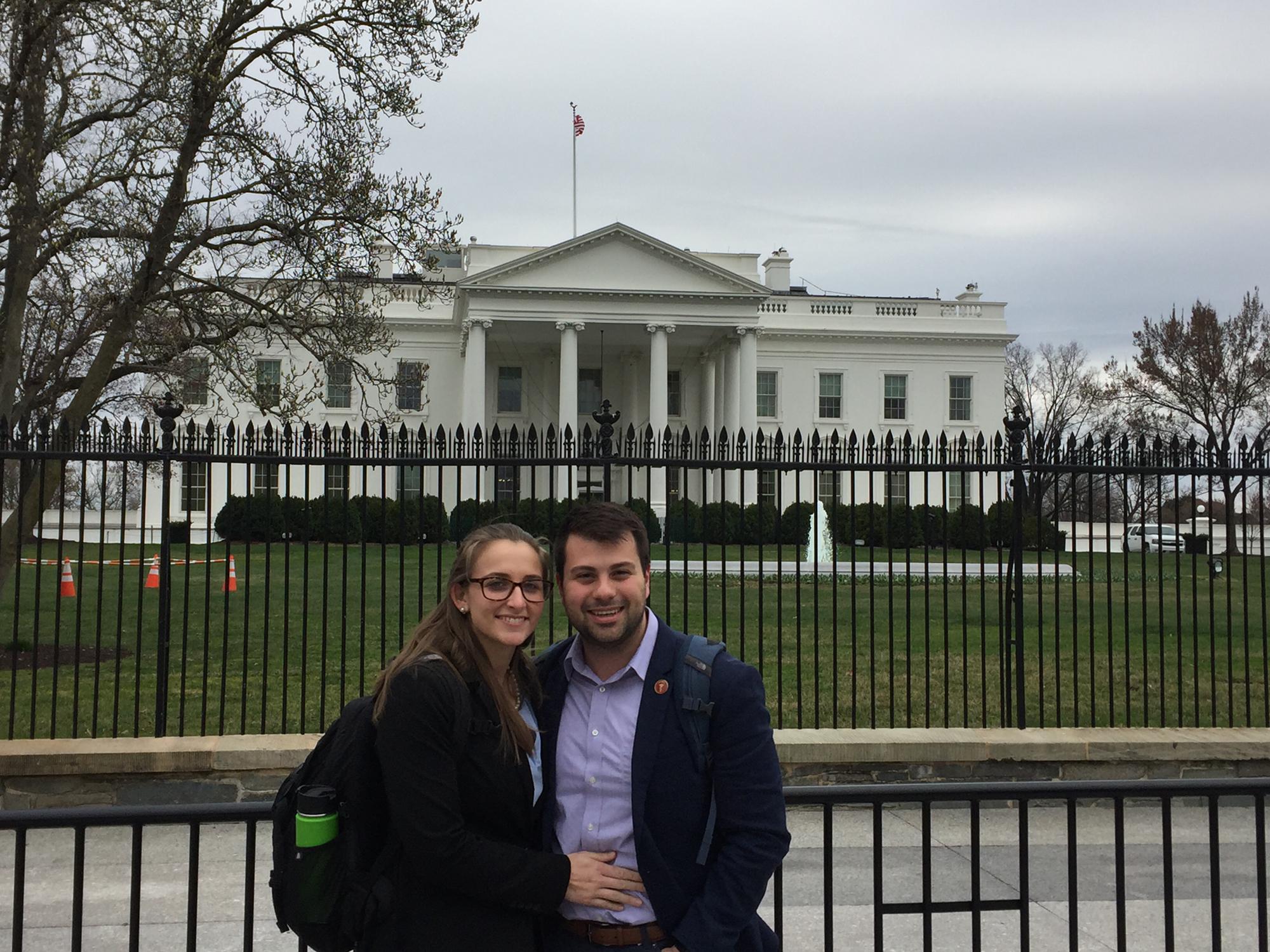 A and K in DC (April 2018) a year after they first met attending the same conference! Both served as National Liaison Officers of the Student Osteopathic Medical Assoc. advocating for DOs nationally.