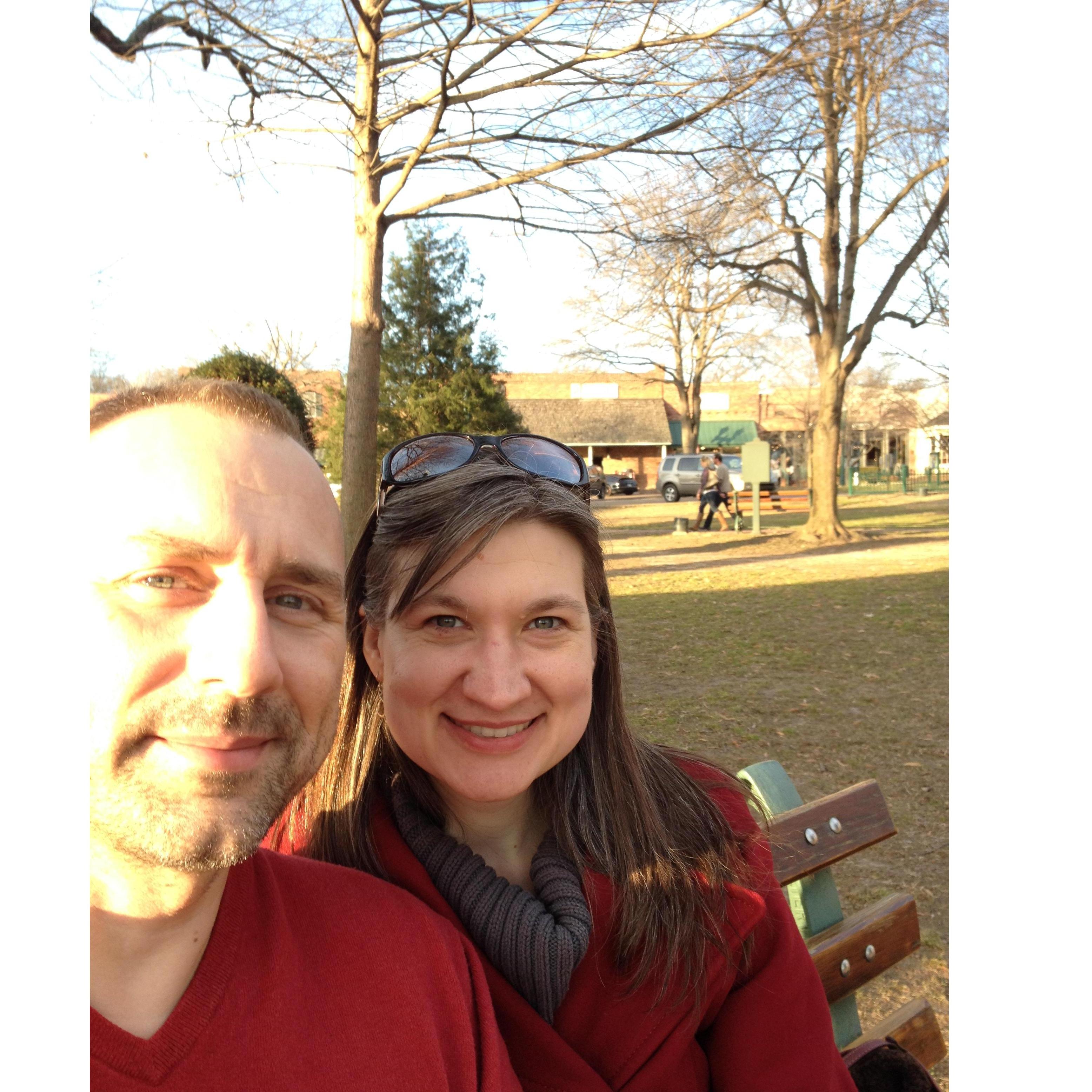 First photos we took in Collierville Town Square, December 2013.