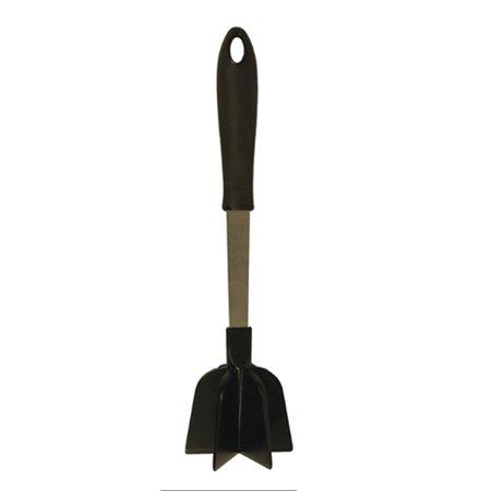 The Kitchen Queen Meat Chopper Masher Mix and Chop Nylon Stainless Steel, Multi Function Hand Tool, Mix Chop Blend Mash, BlK, Chop Stirring Ground Beef, Mixing Fruit, For Pampered Chef Mix N Chop, USA