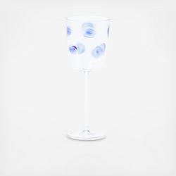 Vietri Drop Blue Stemless Wine Glass