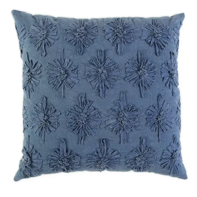 Bee & Willow™ Home Floral Square Throw Pillow in Navy