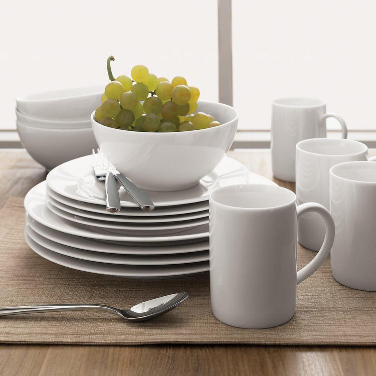 Crate&Barrel Aspen Espresso Cup with Saucer, Set of 8