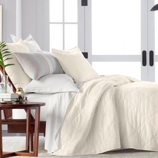 Hotel Collection - Dobby Diamond 3-Piece Coverlet Set, Created For Macy's