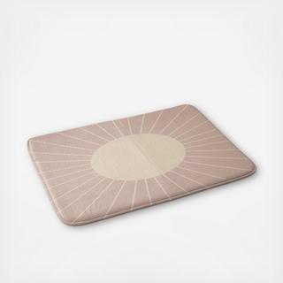 Minimal Sunrays Pink Memory Foam Bath Mat