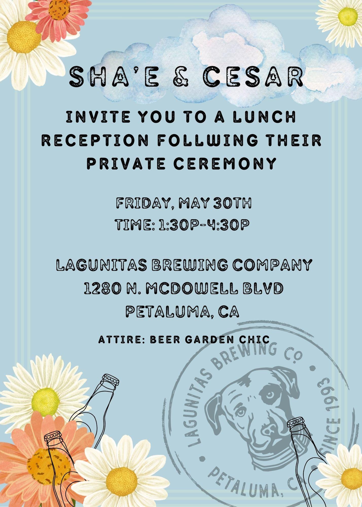 The Wedding Website of Sha'e Collinge and Cesar Quinones