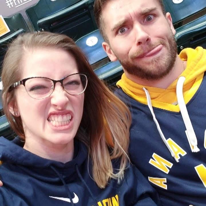 Alexandra's first Pacer's game.
