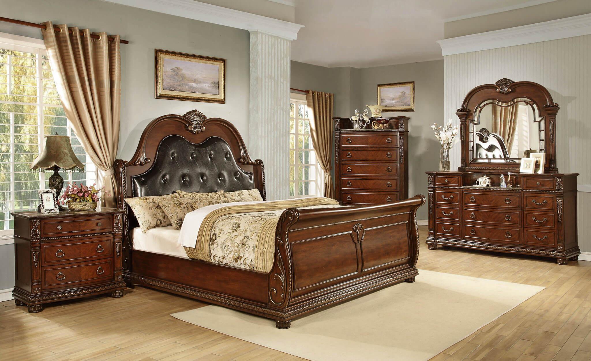 Marble Top King Bedroom Set