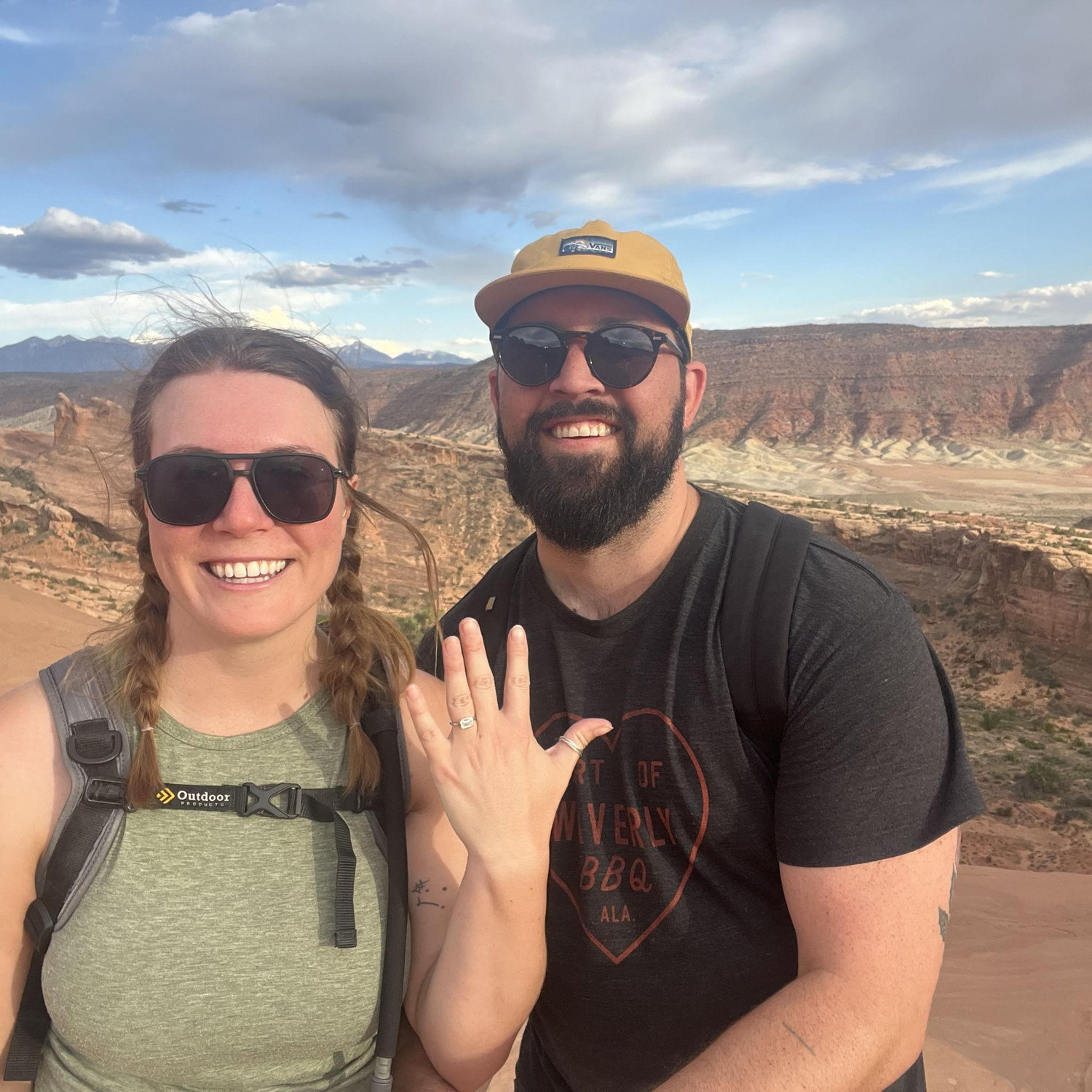 Just got engaged in Arches National Park.