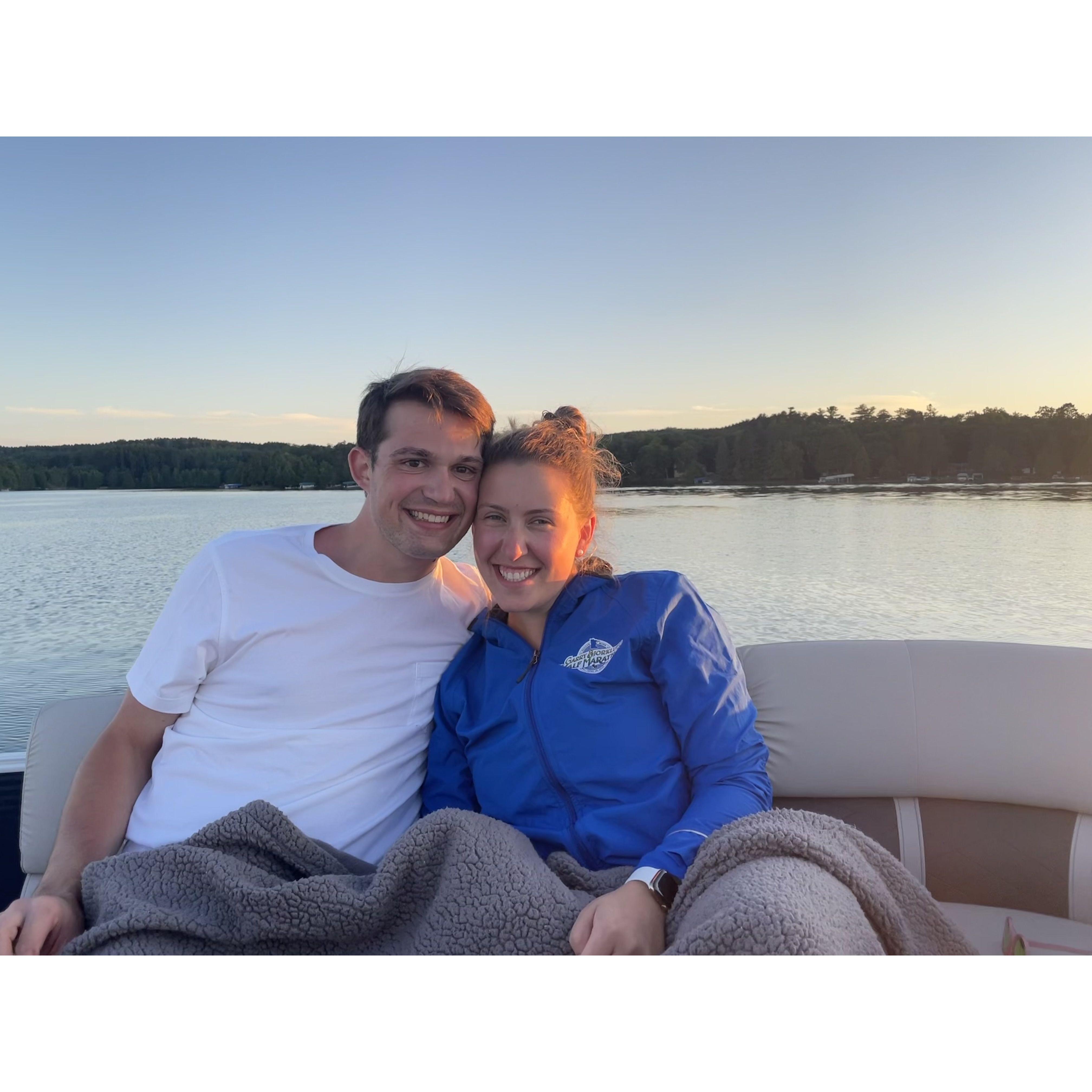 Taken on Charlie's first trip to Thunder Lake during Carrie and Charlie's first summer dating.