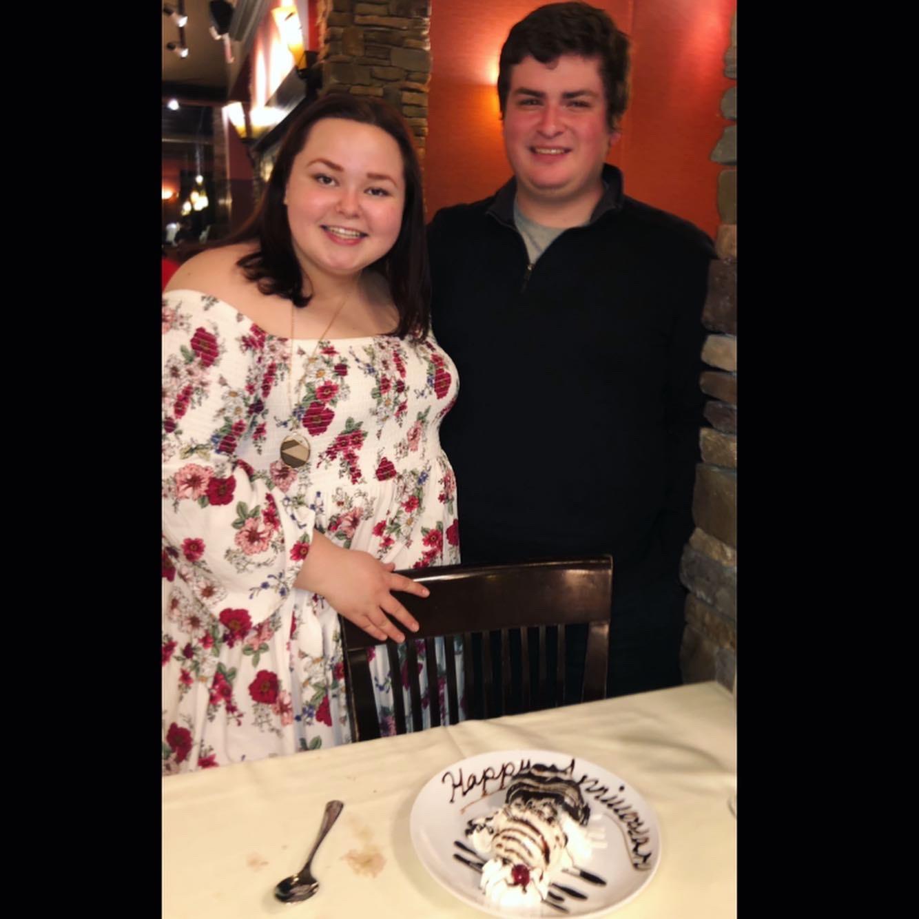 Maddy and Cole on their 2nd anniversary at Chauma Gaucha