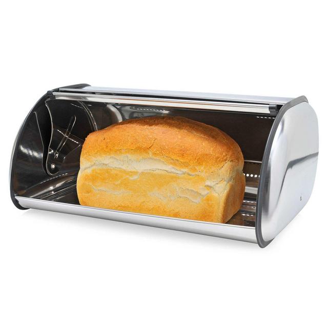 Home Basics® Stainless Steel Bread Box in Silver