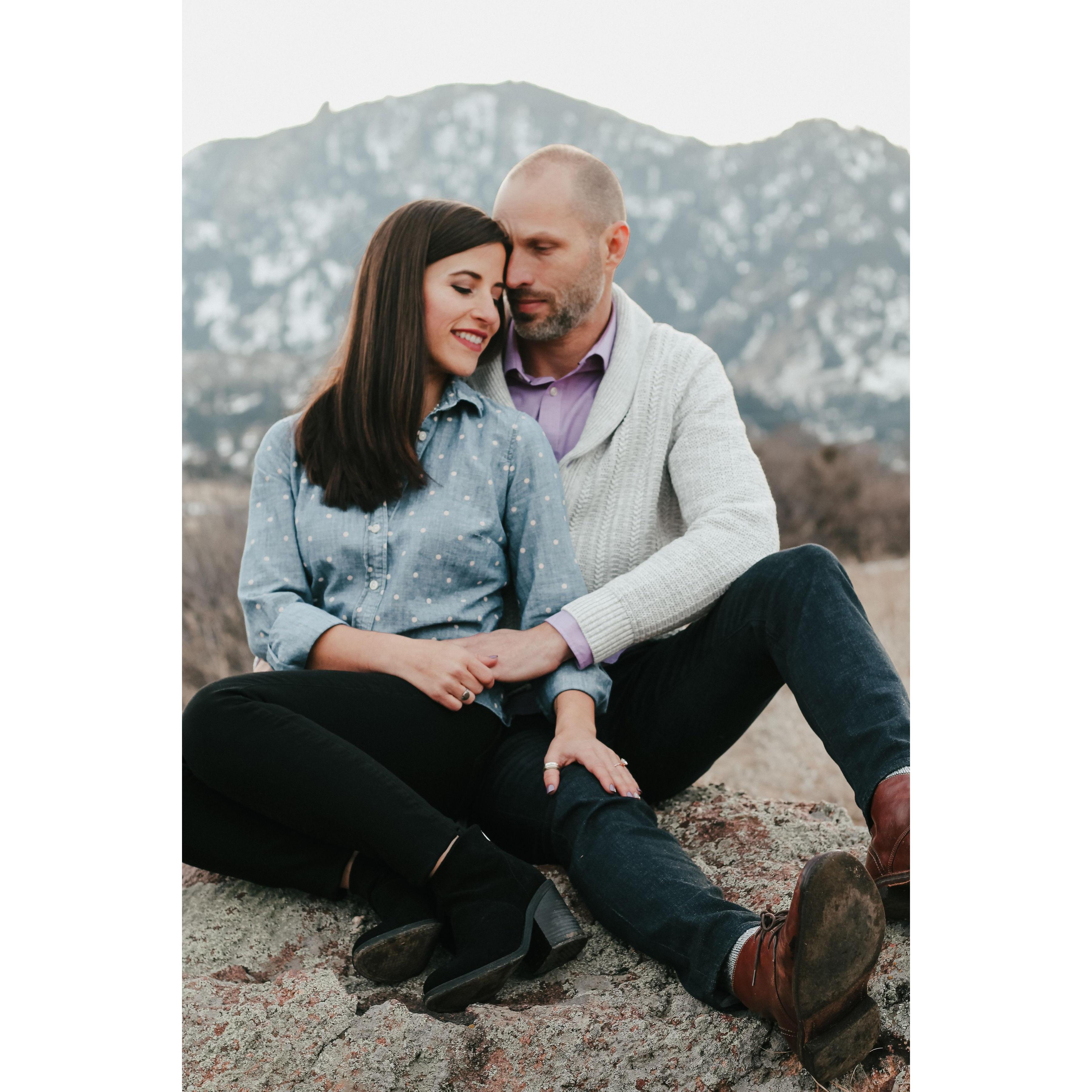 Engagement photo by Lindsay Haftner Photography in January 2019.