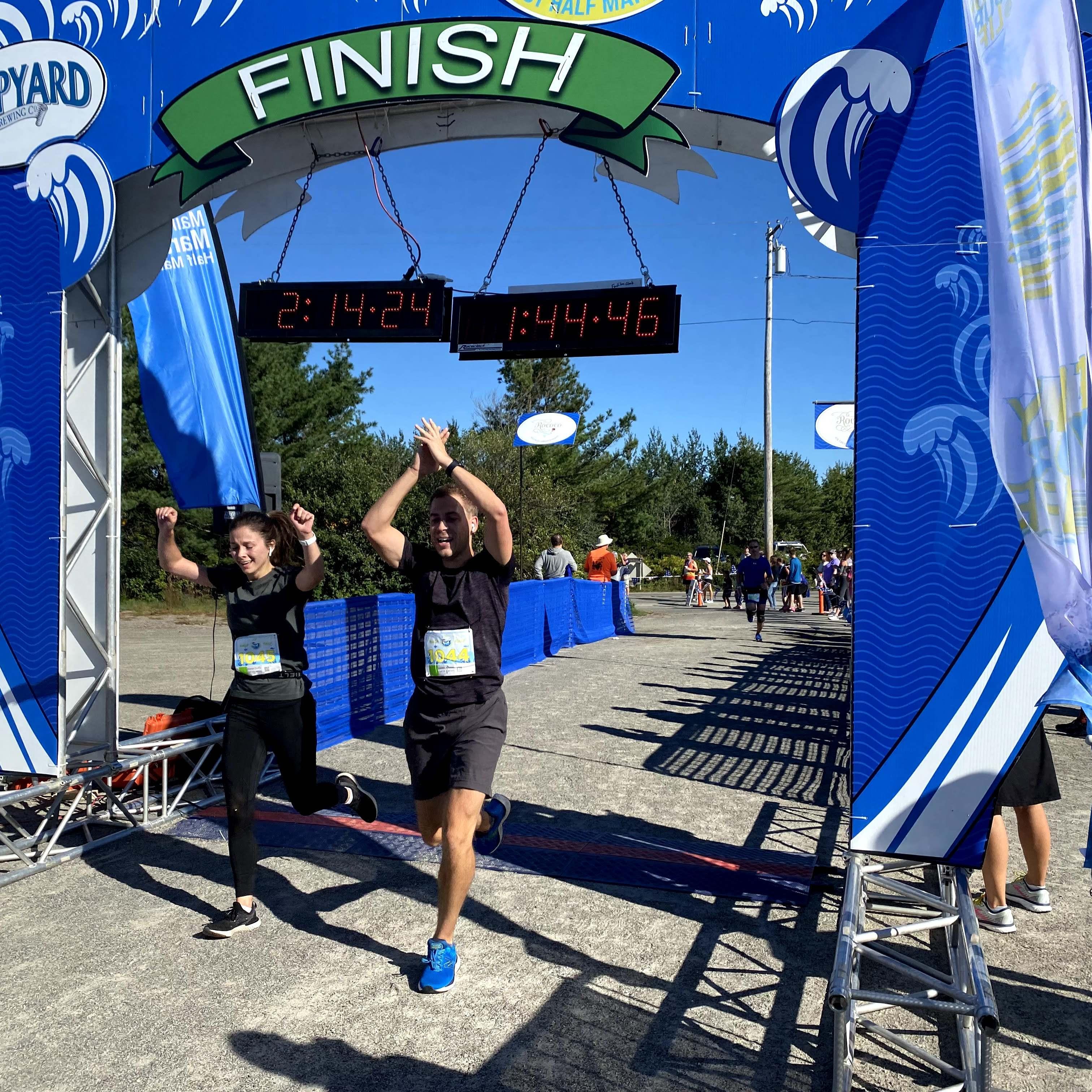 September 2021 // Finishing our first half marathon