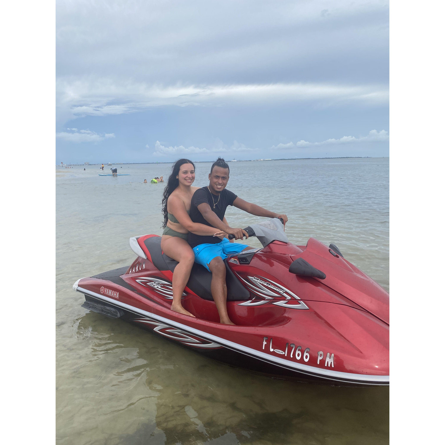 Our first jetski ride together!