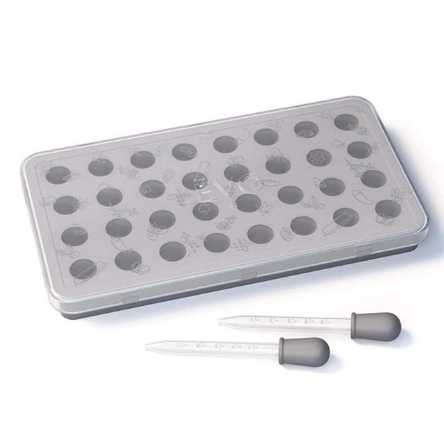 LEVO Gummy and Candy Molds - Silicone Gummy Trays with Lids and Droppers - Set of 2 - Non-Stick Candy and Chocolate Molds - For Your LEVO I & LEVO II Infusion - Made from Food Grade Silicone