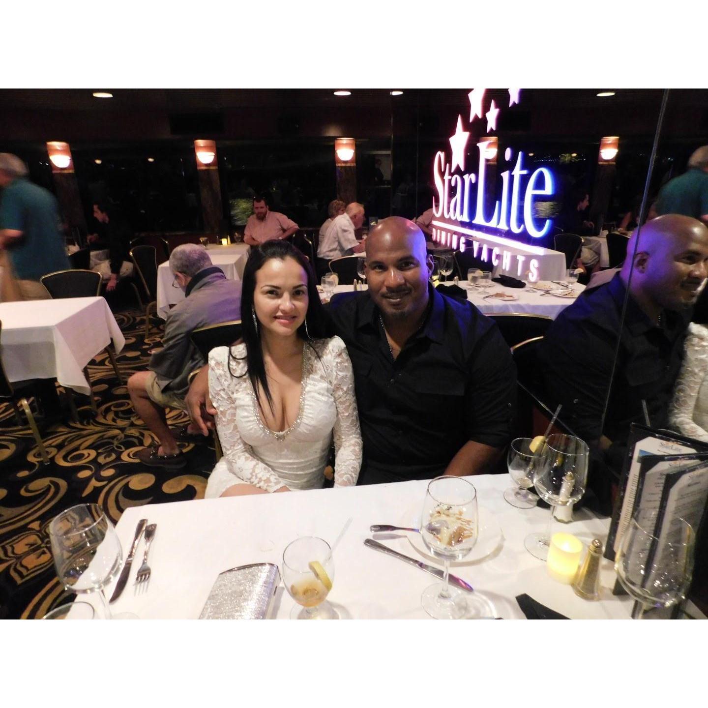 Dinner on a Yacht in Tampa.