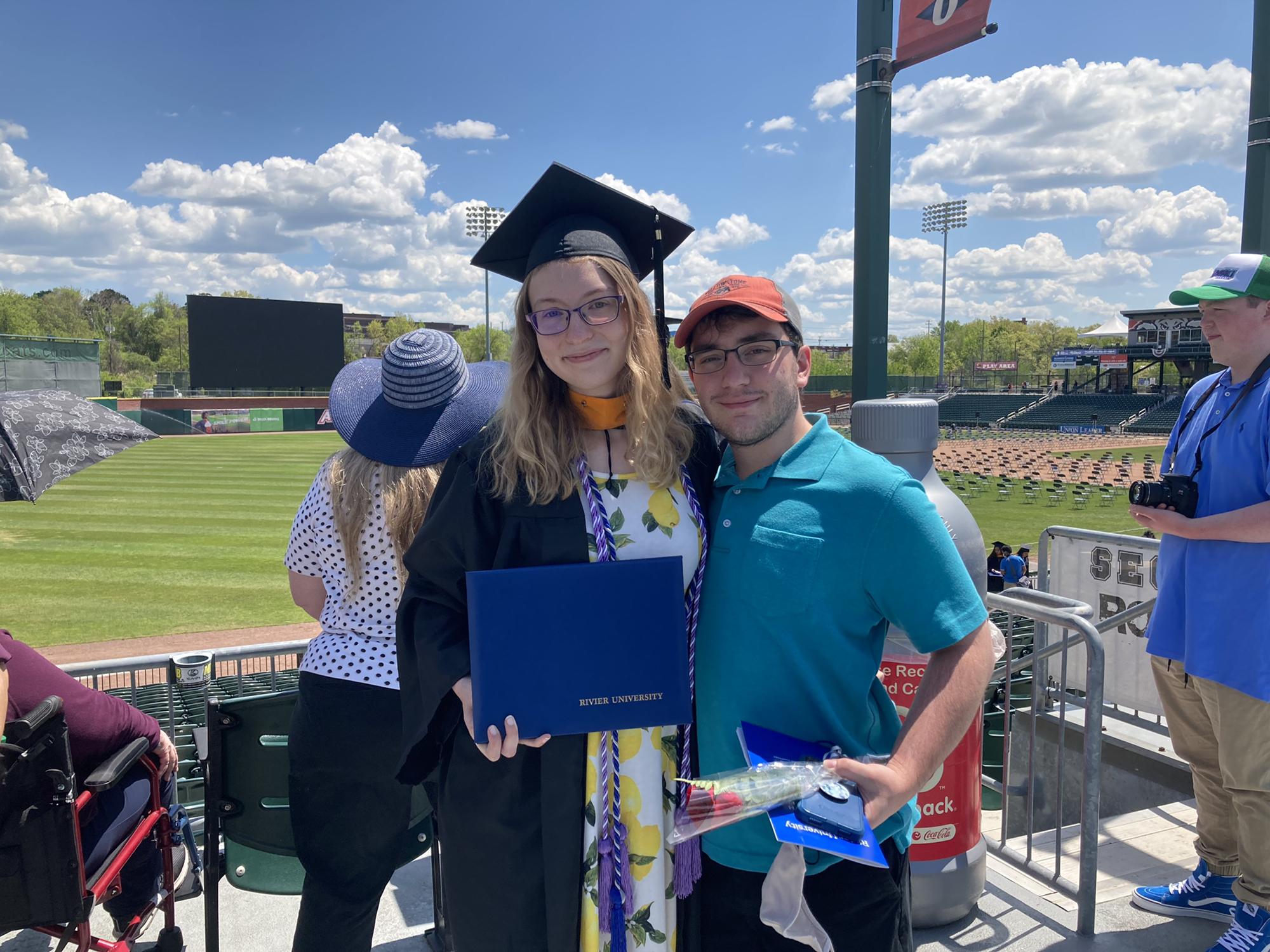 May 17th, 2021: Leah graduated college despite attending Zoom University for the last year.