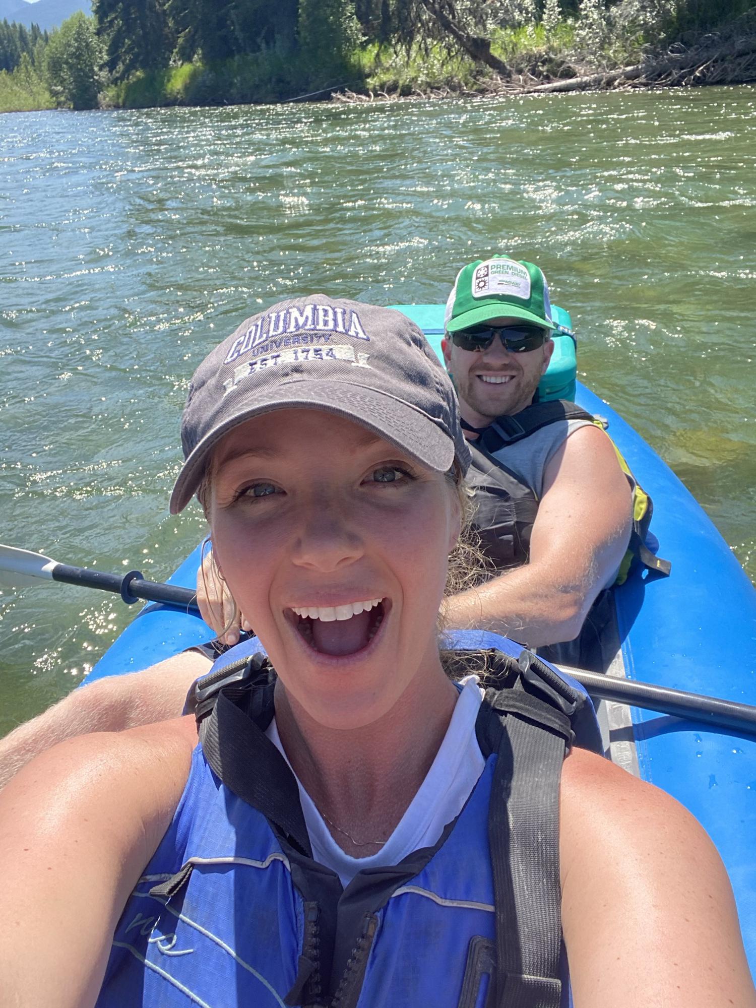 Rafting in Glacier with Craig and Tiffany