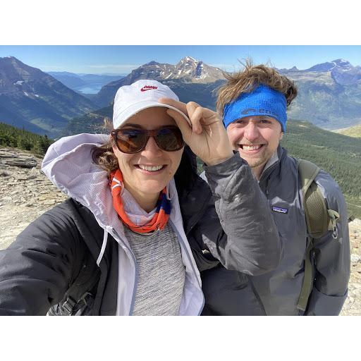 Hiking the Highline Trail in Glacier National Park.