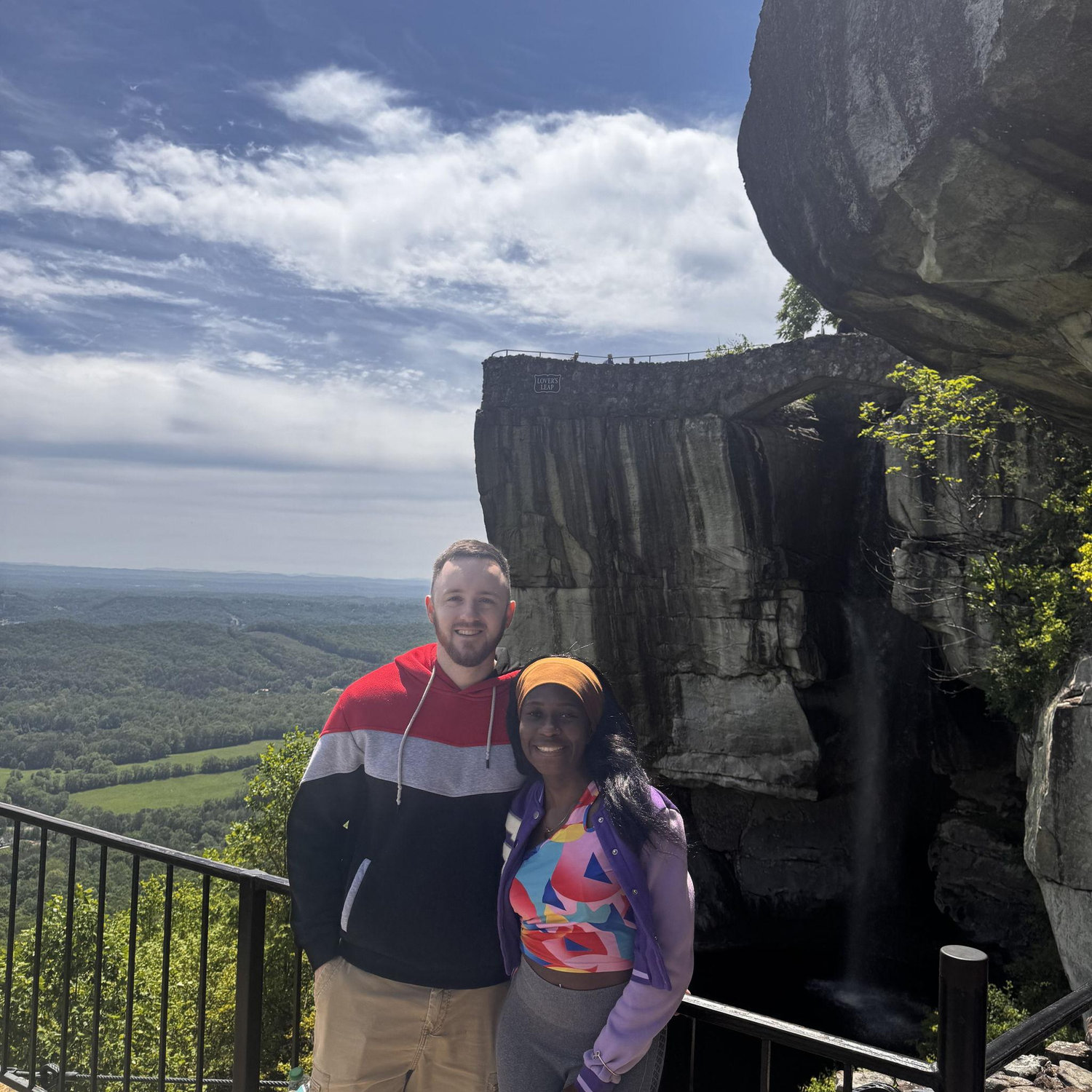 first trip as a couple at Lookout Mountain