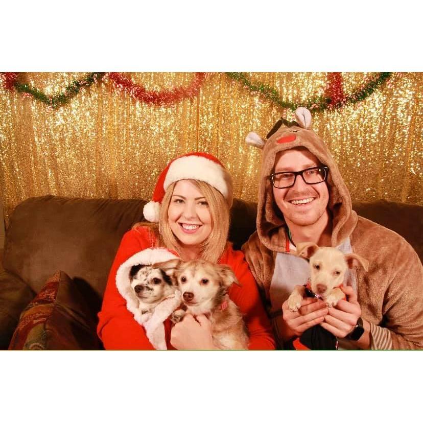 First Christmas family photo with our girls!