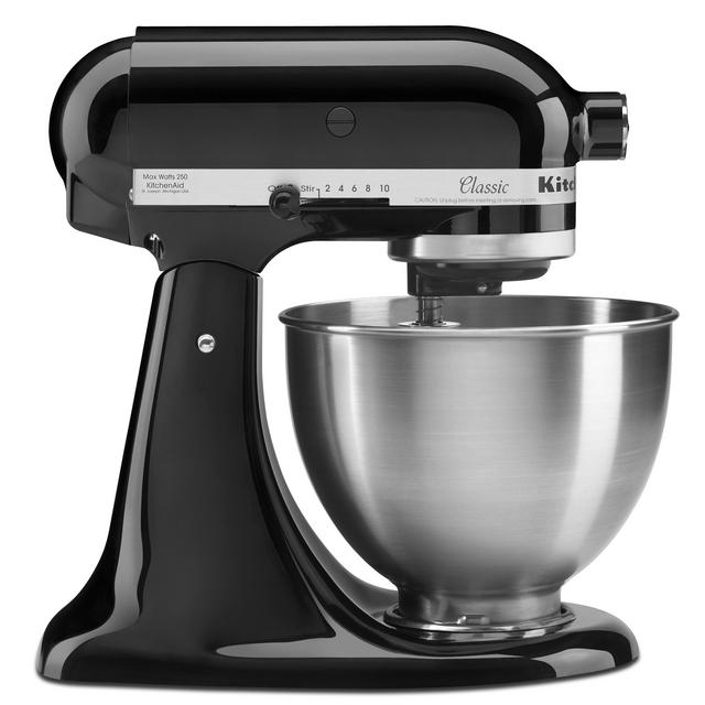 KitchenAid Classic Series Tilt-Head 4.5 Quart Onyx Black Stand Mixer