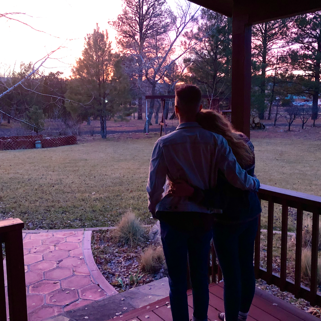 Enjoying one of many beautiful sunsets at the Swanson family cabin in Heber, AZ. One of our favorite spots to relax and unwind while creating new memories and adventuring!