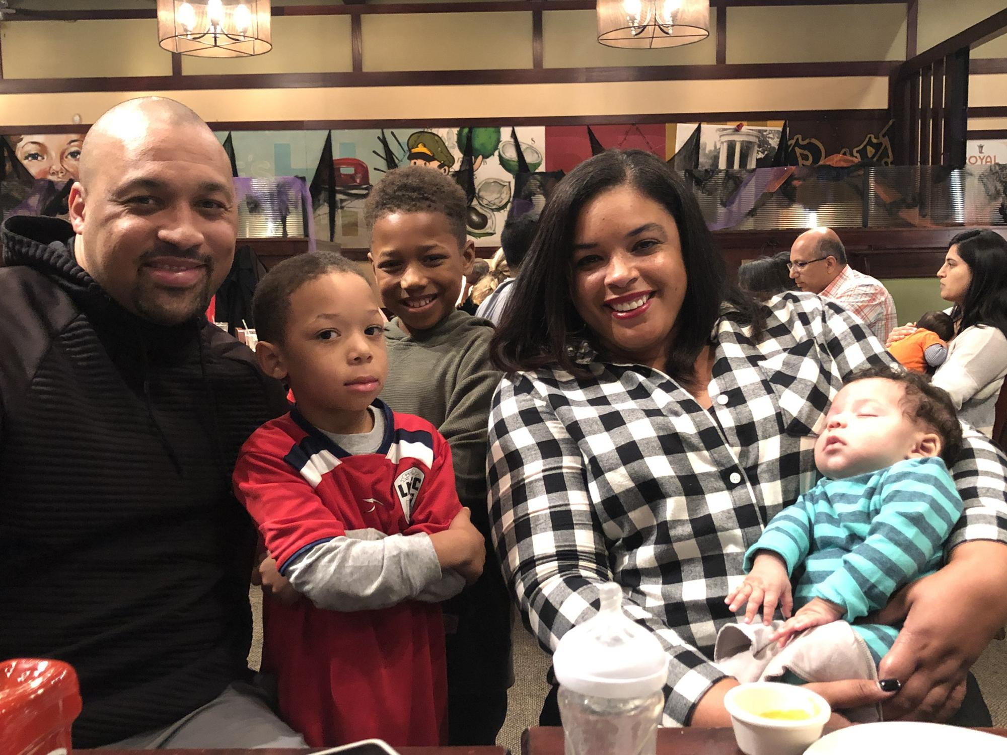 Lunch with Kristen's line sister and her family