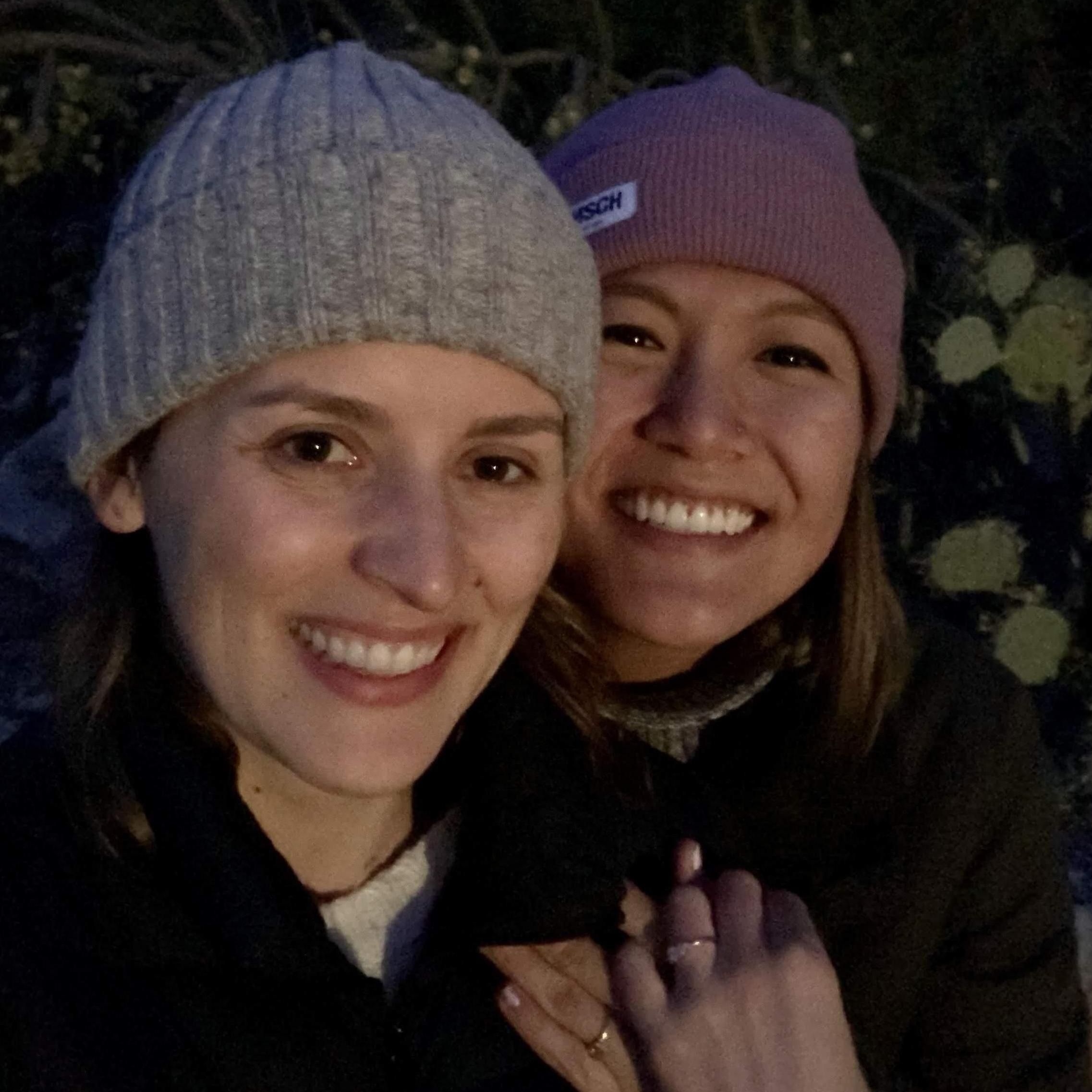 Post-engagement selfie