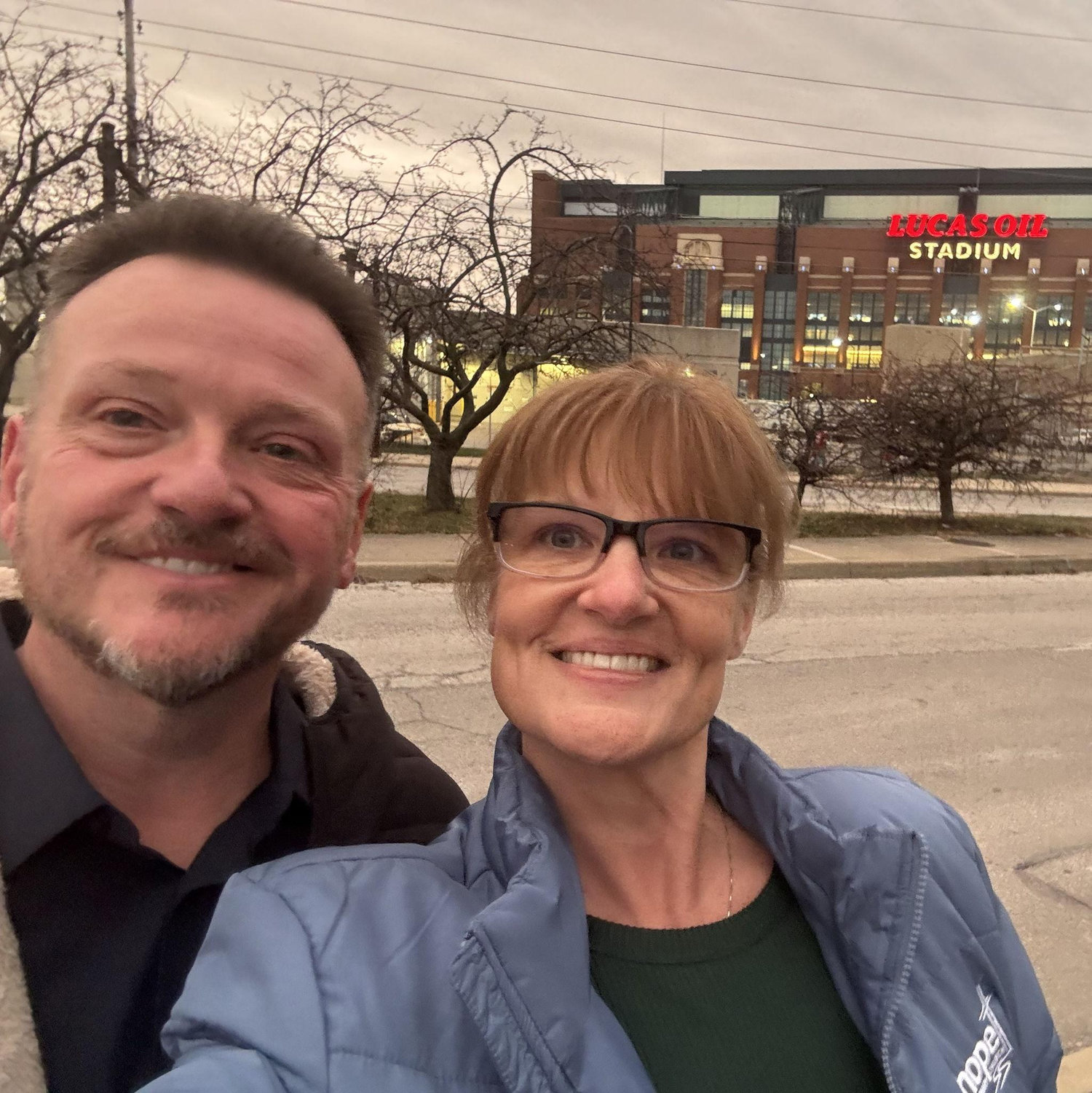 Our first selfie as an engaged couple.