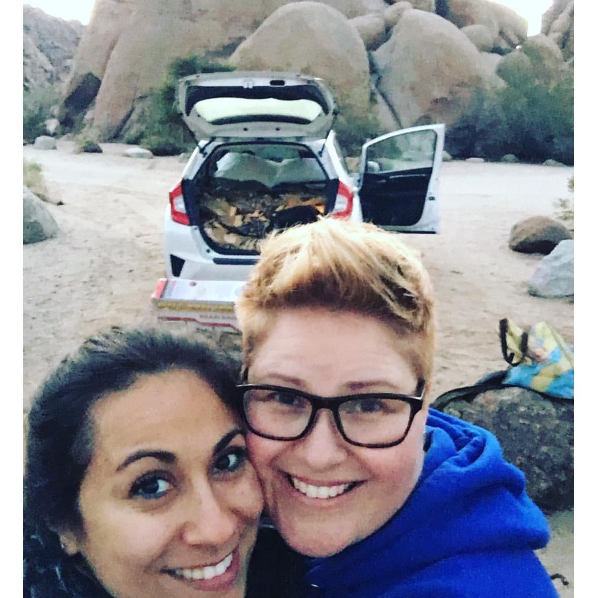 That time we panicked and drove to Joshua Tree to sleep in the car overnight because Steph had just found out she matched in Dallas, TX for internship.