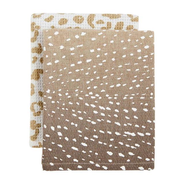 Fawn and Leopard Hand Towel Set