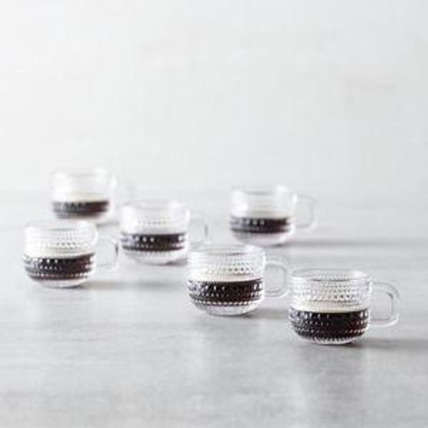 Fortessa Jupiter Espresso Cups, Set of 6 - Set of 6, Clear