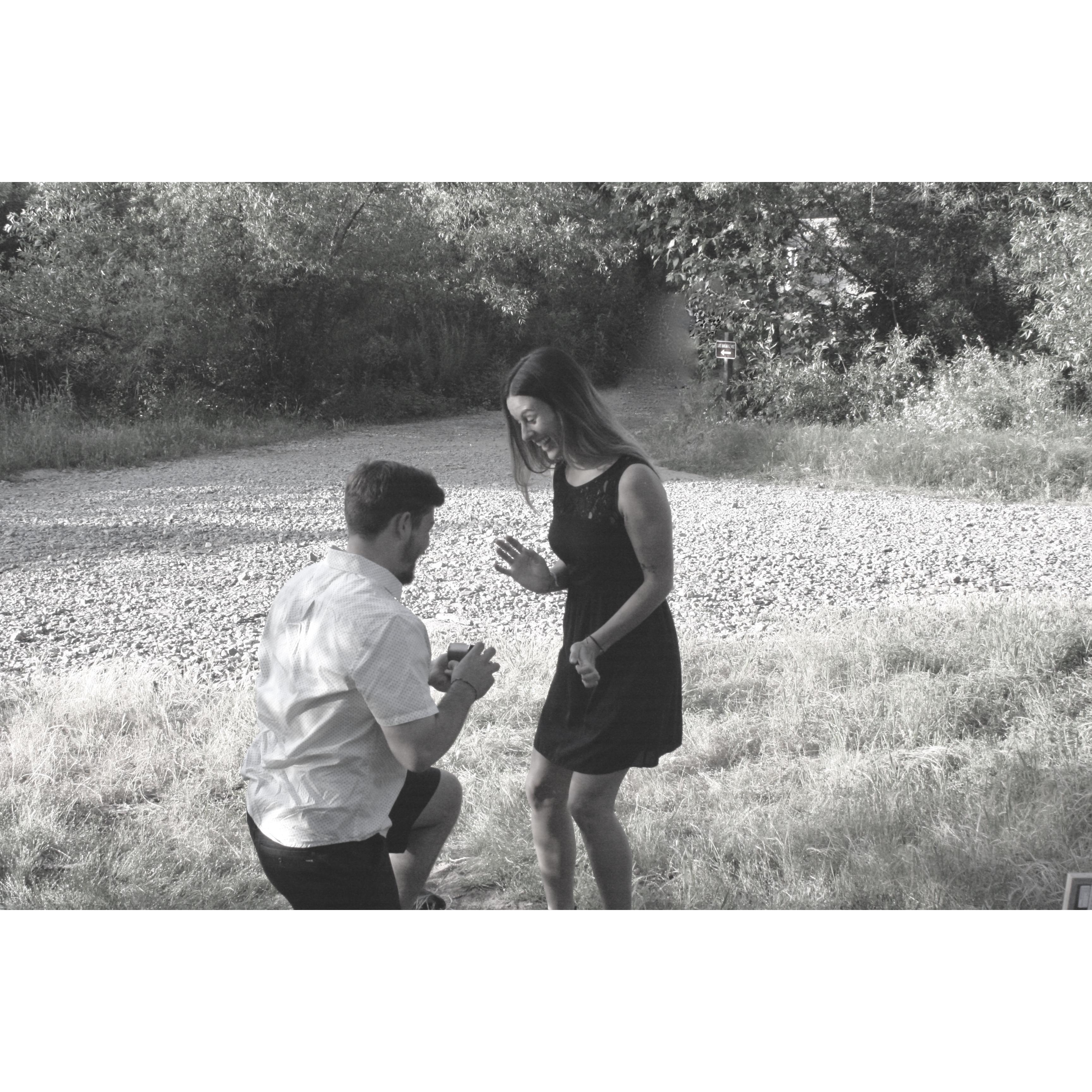 May 22nd, 2020: COVID didn't stop Josh from proposing! Does anyone know what his original proposal idea was??