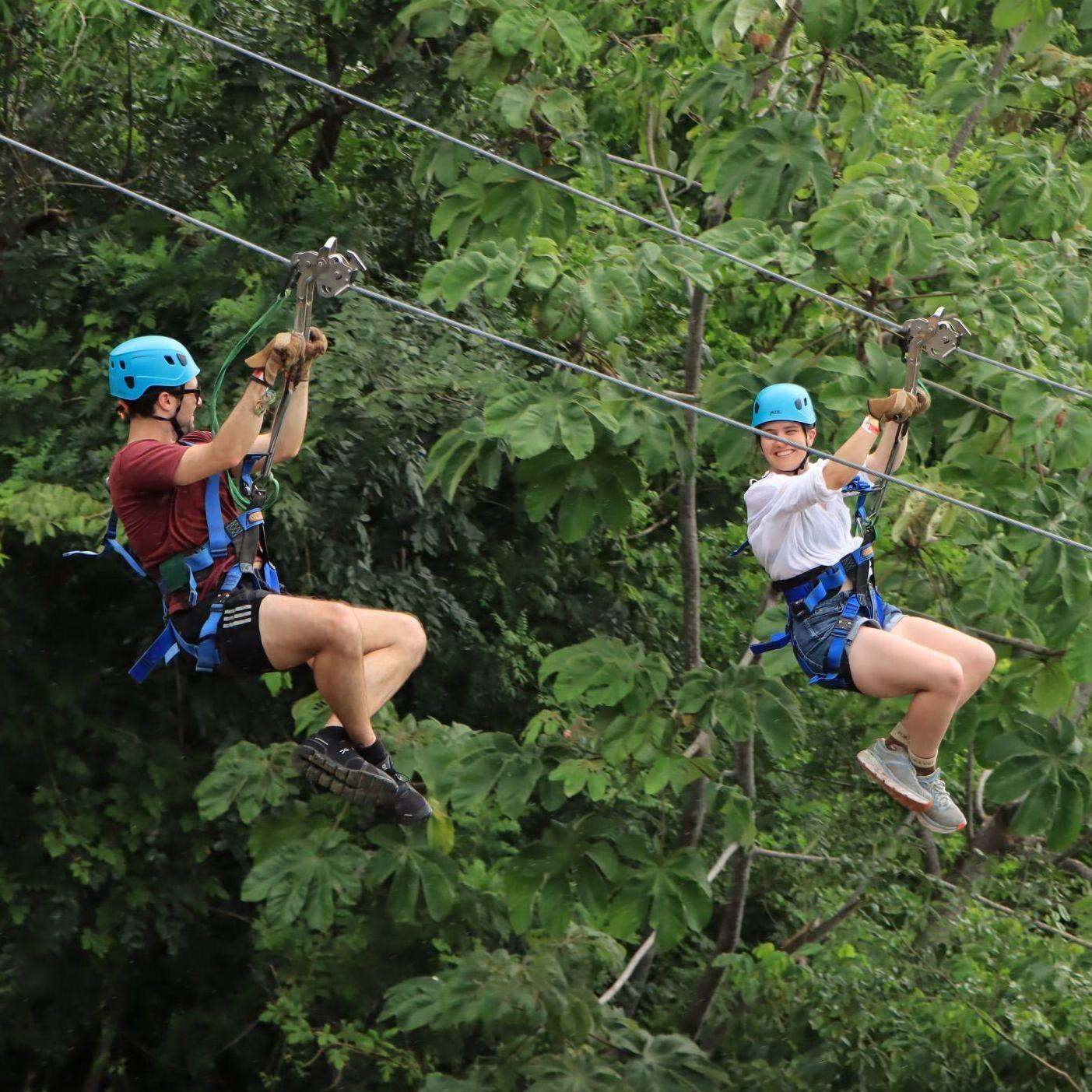 Zip-lining in Costa Rica