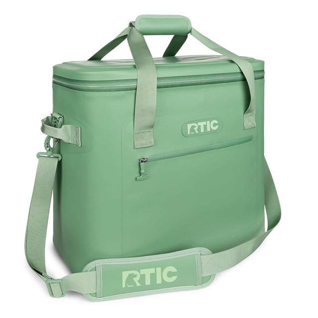 RTIC Ultra-Tough Soft Cooler 50 Can, Insulated Bag Portable Ice Chest Box for Lunch, Beach, Drink, Beverage, Travel, Camping, Picnic, Car, Trips, Floating Cooler Leak-Proof with Zipper