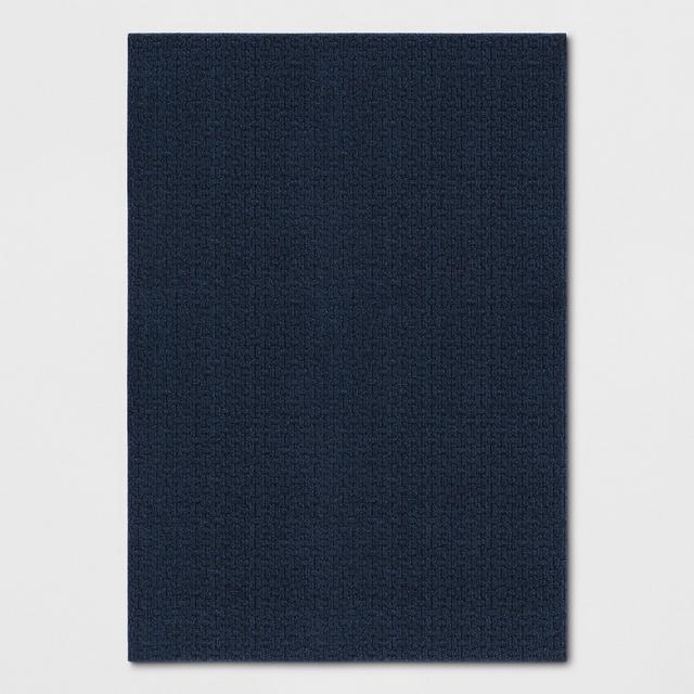 7'X10' Solid Washable Area Rug Blue - Made By Design™