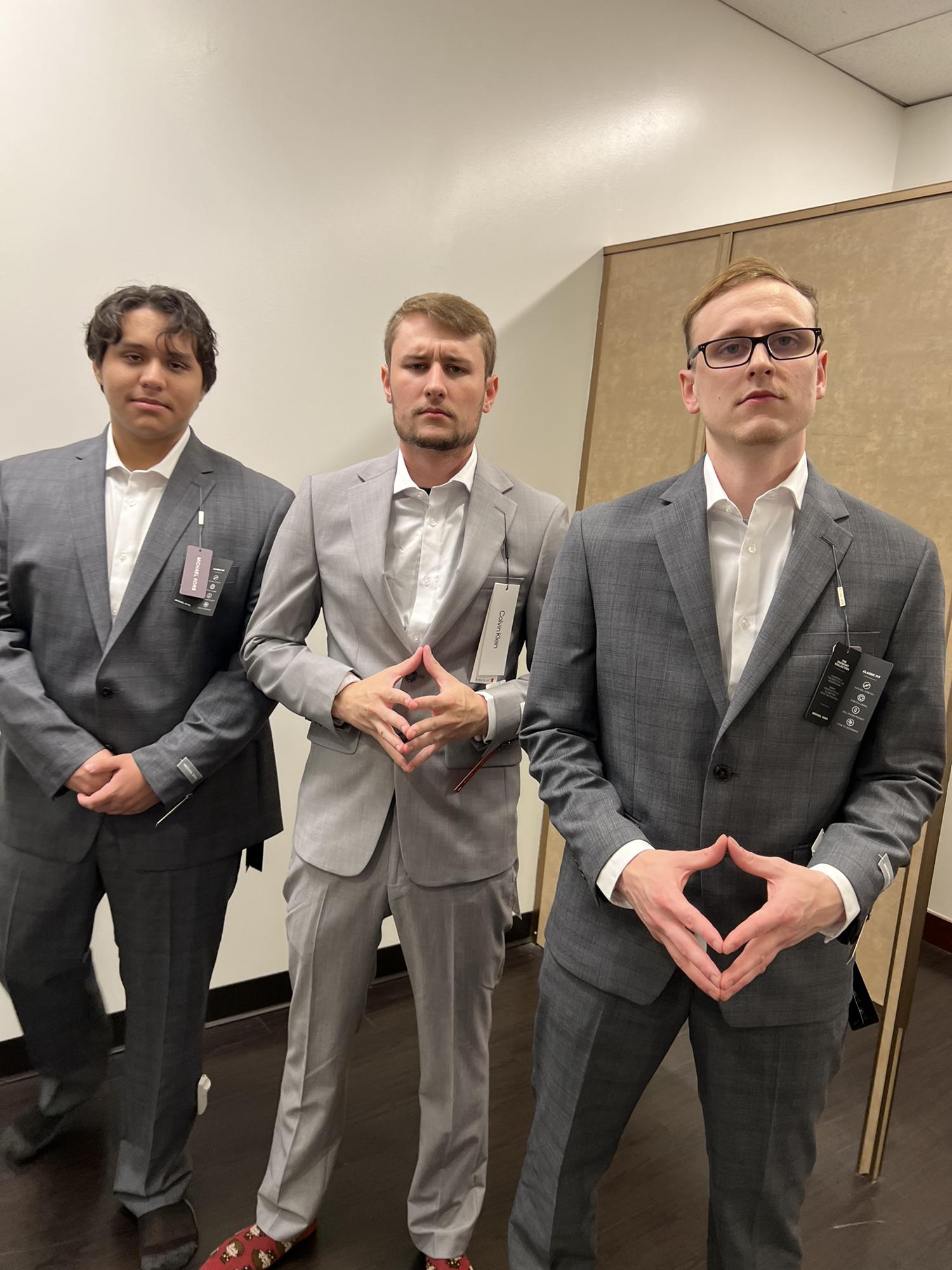 Suit shopping with the bros