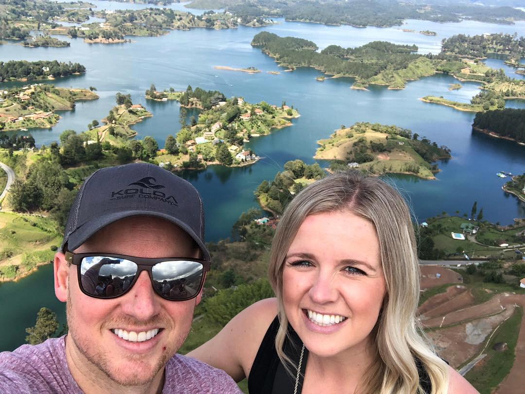 Atop El Peñol en Guatape