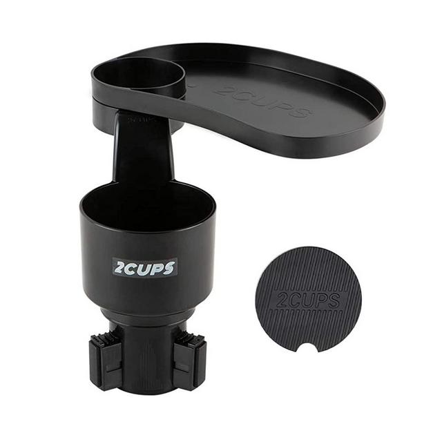 2CUPS Multiple Car Cup Holder and Attachable Tray (2nd Edition - Cup Holder & Tray)