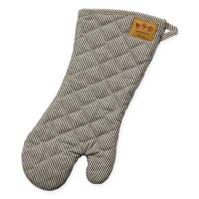 Railroad Stripe Denim Cotton BBQ Mitt