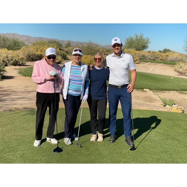 Golf with the MacDonalds (Sean practiced really hard for 4 months prior to not embarrass himself).